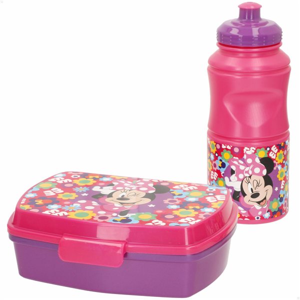Lunch box Minnie Mouse 380 ml 17 x 5,5 x 13,5 cm Bottle (6 Units)