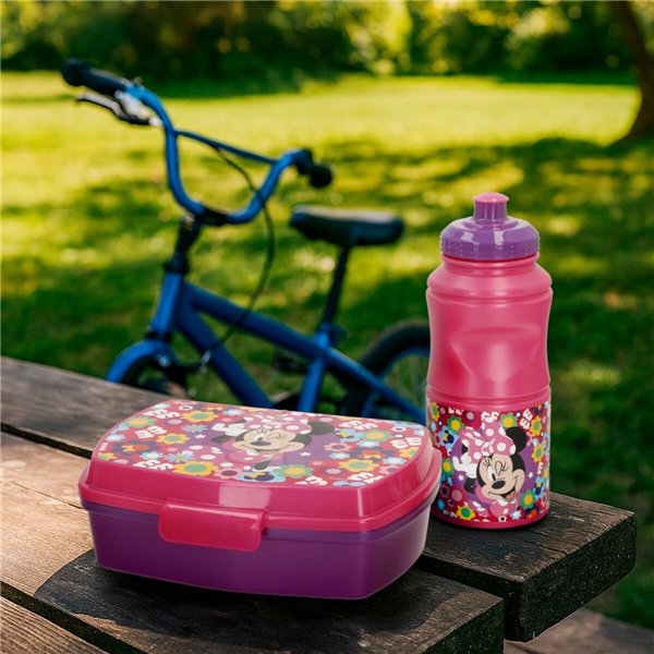 Lunch box Minnie Mouse 380 ml 17 x 5,5 x 13,5 cm Bottle (6 Units)