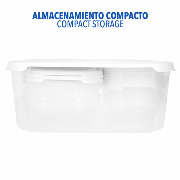 Lunch box Max Home polypropylene (6 Units)