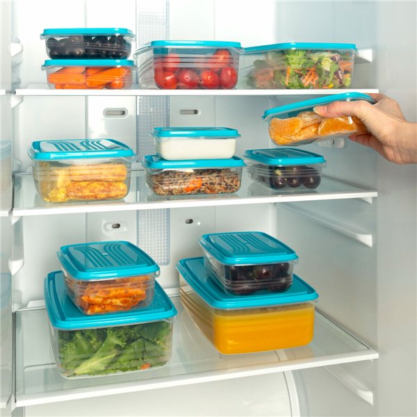 Lunch box Max Home polypropylene (4 Units)