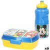 Lunchbox with Accessories Mickey Mouse Plastic 380 ml 17 x 5,5 x 13,5 cm (6 Units)