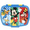 Lunchbox with Accessories Mickey Mouse Plastic 380 ml 17 x 5,5 x 13,5 cm (6 Units)