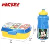 Lunchbox with Accessories Mickey Mouse Plastic 380 ml 17 x 5,5 x 13,5 cm (6 Units)