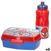 Lunchbox with Accessories Spider-Man Plastic 380 ml 17 x 5,5 x 13,5 cm (6 Units)