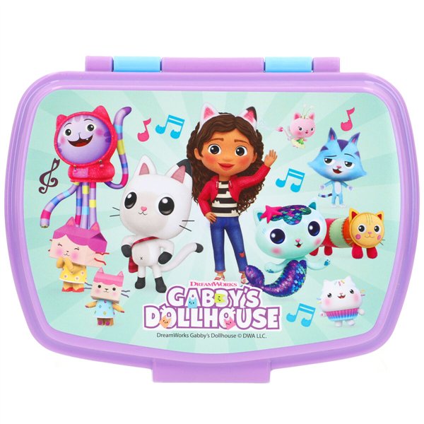Lunchbox with Accessories Gabby's Dollhouse Plastic 380 ml 17 x 5,5 x 13,5 cm (6 Units)