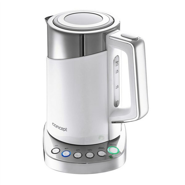 Kettle Concept RK3170 White plástico,acero inoxidable 2200 W 1,7 L
