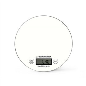 kitchen scale Esperanza EKS003W White 5 kg