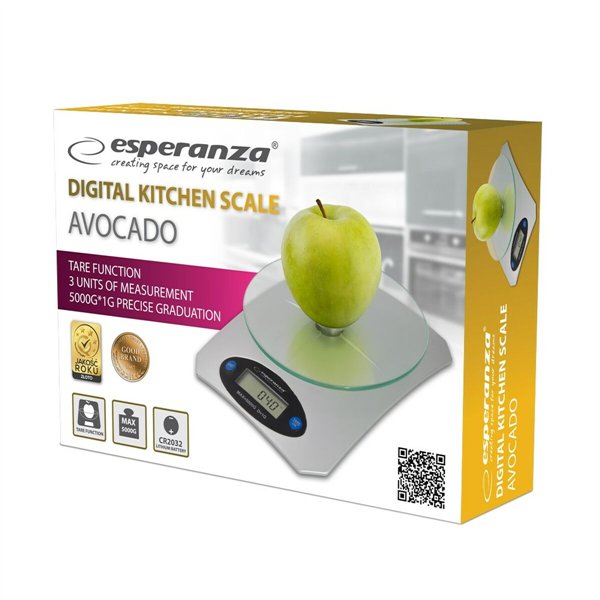 kitchen scale Esperanza EKS006 Silver 5 kg