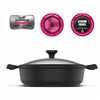 Casserole with lid Taurus 980929000 Black Ø 28 cm 4 L