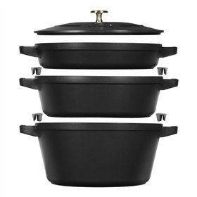 Saucepan Zwilling La Cocotte Black Cast Iron 1 Piece Ø 24 cm 1 kg 4,2 L (1 Unit)