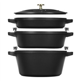 Saucepan Zwilling La Cocotte Black Cast Iron 1 Piece Ø 24 cm 1 kg 4,2 L (1 Unit)