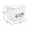 Container Rotho Basic White Transparent 4,5 L
