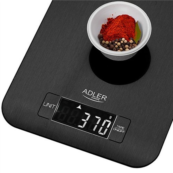 kitchen scale Adler AD 3183b Black 5 kg
