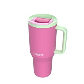 Thermal Cup with Lid Kambukka 11-08004 Green Pink Stainless steel 950 ml
