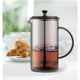 Teapot Feel Maestro MR-1861-600 Black Translucent Stainless steel Borosilicate Glass 600 ml