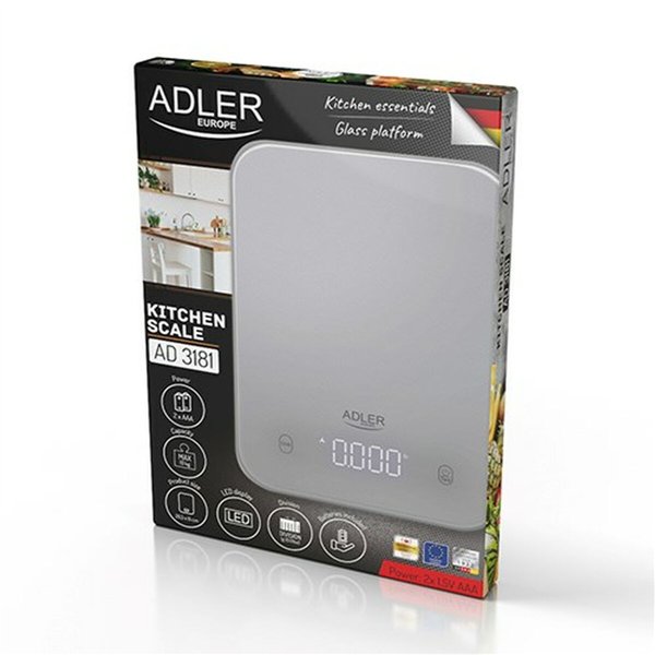 kitchen scale Adler AD 3181g Grey 10 kg