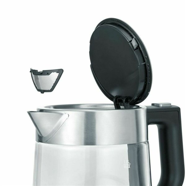 Electric Kettle with LED Light Severin WK 3468 Black Transparent Stainless steel 2200 W 1 L