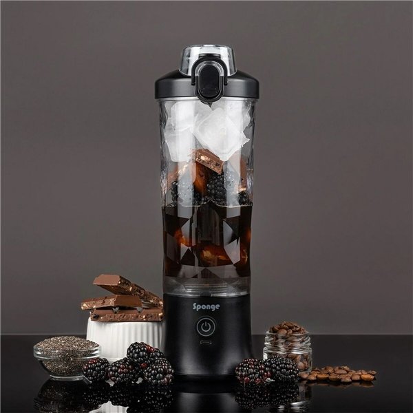 Cup Blender Sponge 703674402216 Black Transparent 600 ml