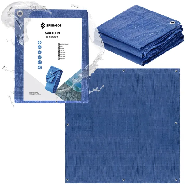 Tarpaulin Springos GA2122 3x3m 60 g/m2