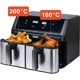 Air Fryer Eldom IK1500 dualcrisp Black 2000 W 9 L