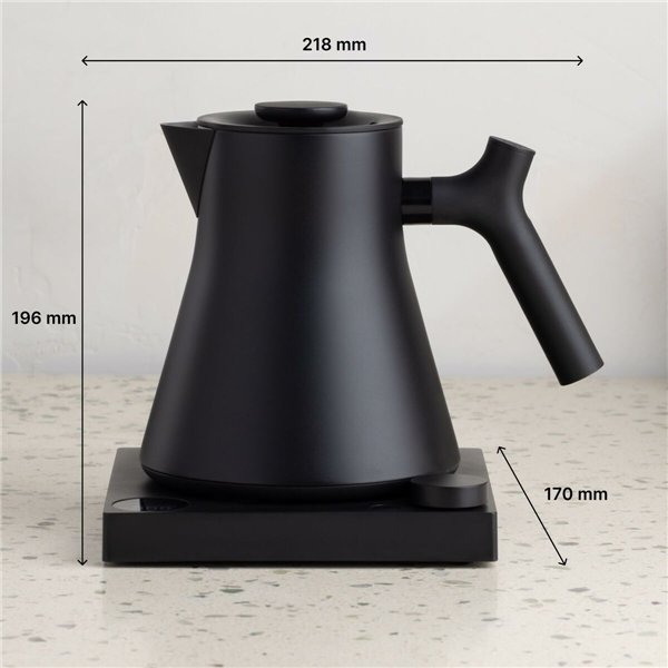 Kettle Fellow Black Stainless steel Plastic 1200 W 900 ml