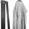 Garden umbrella Springos GU0048, 500 cm, with cover, hanging, light gray