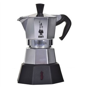 Italian Coffee Pot Bialetti 2778/MR Black Aluminium 90 ml 2 Cups