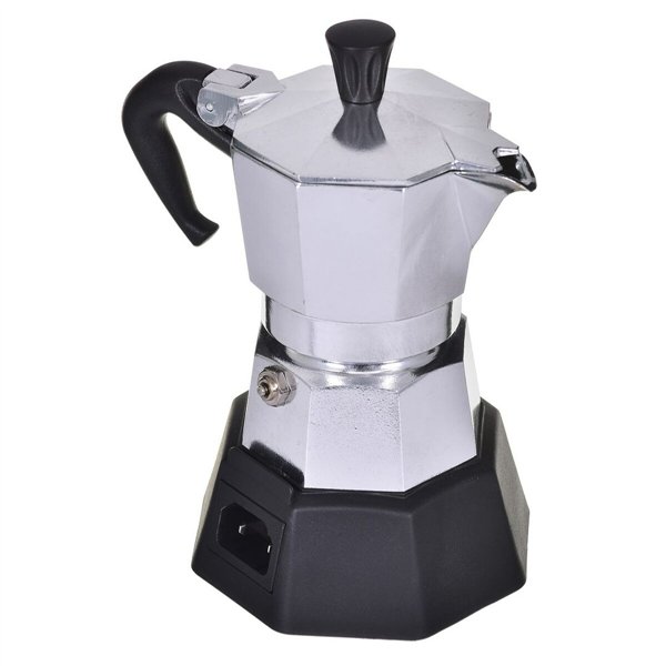 Italian Coffee Pot Bialetti 2778/MR Black Aluminium 90 ml 2 Cups