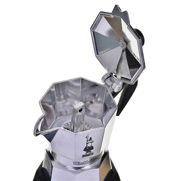 Italian Coffee Pot Bialetti 2778/MR Black Aluminium 90 ml 2 Cups