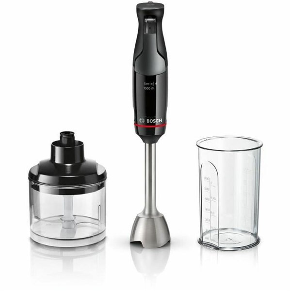 Hand-held Blender BOSCH MSM4B620 Black Silver 1000 W
