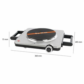 Electric Hot Plate Clatronic EKP 3788 Black Steel 1500 W
