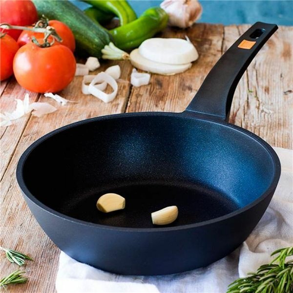 Sauteeing pan BRA A271120 Ø 20 cm Black Aluminium (1 Unit)