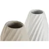 Vase Home ESPRIT White Beige Stoneware Traditional style 24 x 24 x 41 cm (2 Units)
