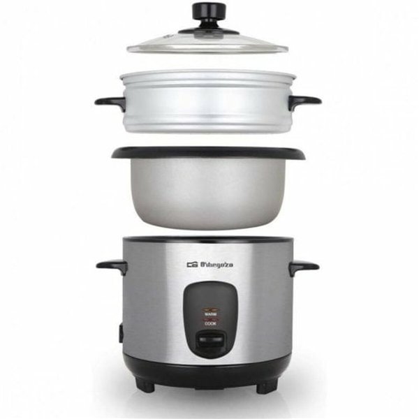 Rice Cooker Orbegozo CO-3025 400 W Black Steel 1 L