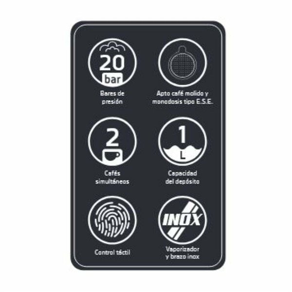 Express Manual Coffee Machine Orbegozo 18309 Black