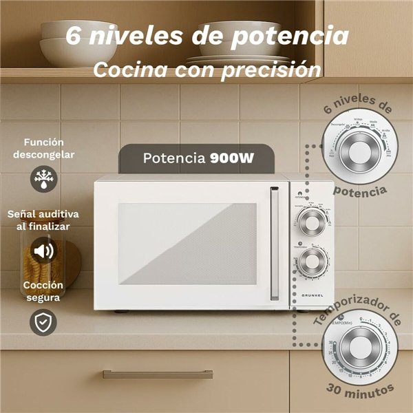 Microwave Grunkel MW-25MG 900 W 25 L White