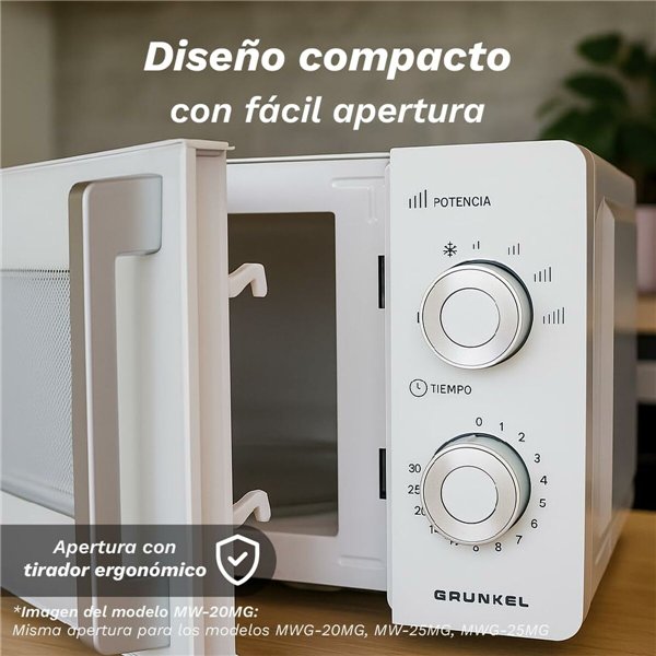 Microwave Grunkel MW-25MG 900 W 25 L White