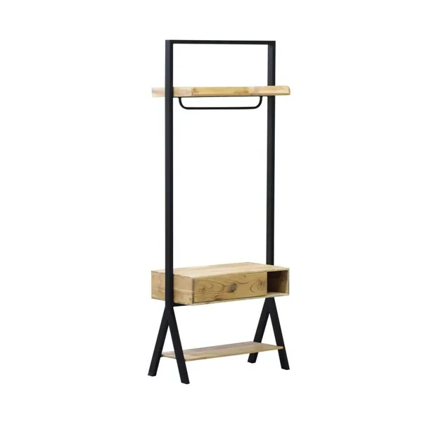 Bench Home ESPRIT Black Natural 80 x 40 x 200 cm