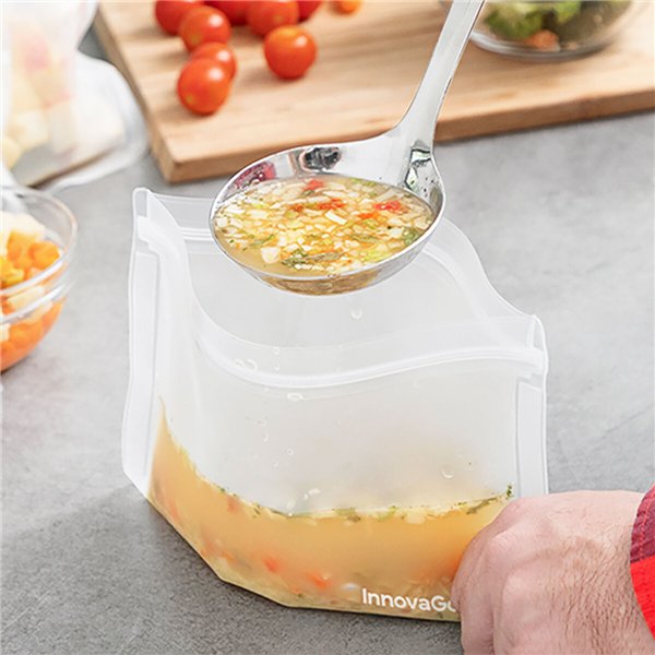 Daugkartinio naudojimo maisto maišelių rinkinys Freco InnovaGoods 10 dalių