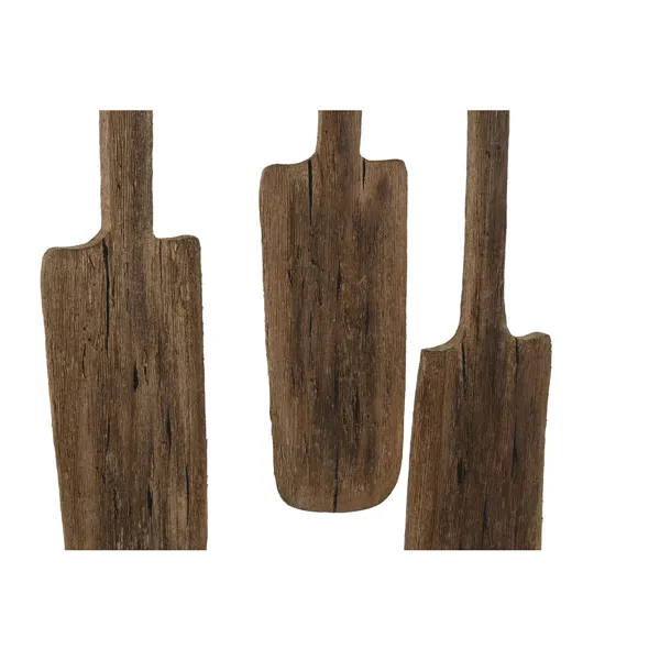 Wall mounted coat hanger Home ESPRIT Natural Paolownia wood 89 x 6 x 62 cm