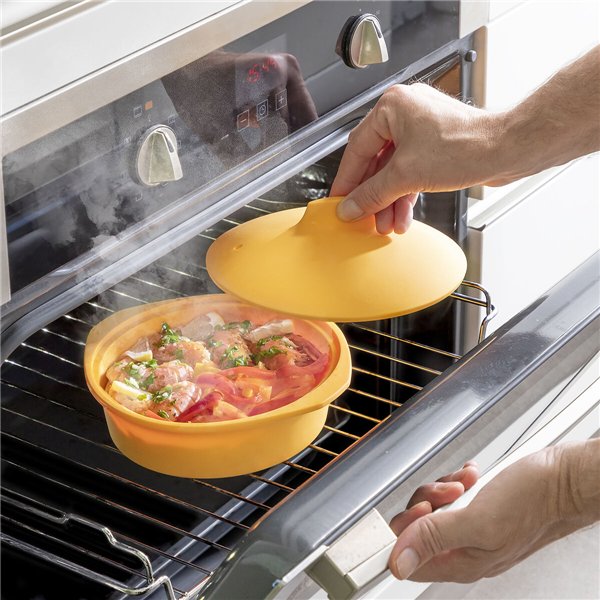 Multifunction Silicone Steamer with Recipes Silicotte InnovaGoods