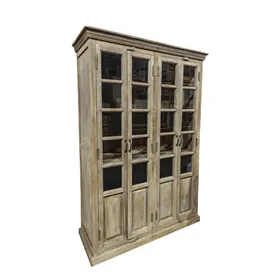 Display Stand Home ESPRIT White Mango wood 135 x 50 x 210 cm