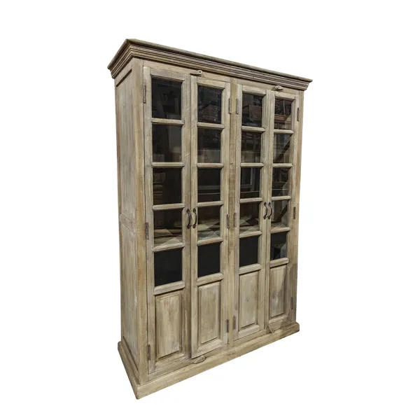 Display Stand Home ESPRIT White Mango wood 135 x 50 x 210 cm