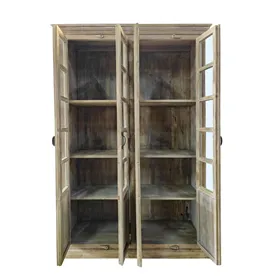 Display Stand Home ESPRIT White Mango wood 135 x 50 x 210 cm
