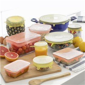 10 atkārtoti lietojamu un regulējamu virtuves vāku komplekts Lilyd InnovaGoods