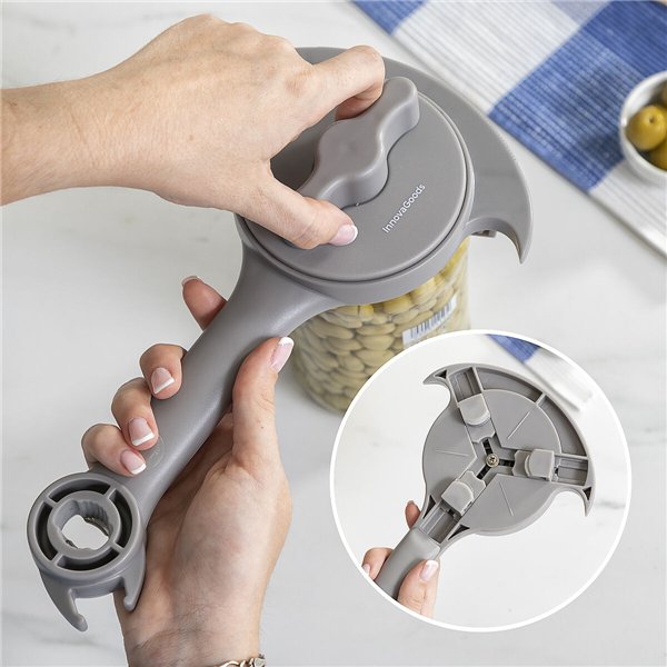 Многофункциональная регулируемая открывалка для банок, консервных банок и бутылок Tapof InnovaGoods