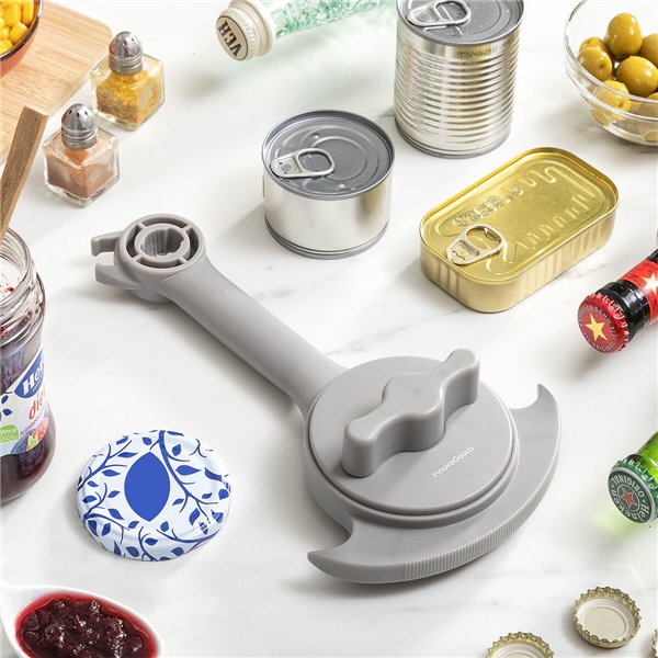 Многофункциональная регулируемая открывалка для банок, консервных банок и бутылок Tapof InnovaGoods