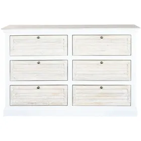 Chest of drawers Home ESPRIT White Natural 150 x 40 x 100 cm