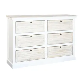 Chest of drawers Home ESPRIT White Natural 150 x 40 x 100 cm