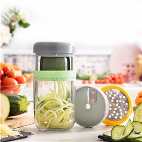 Vegetable Spiral Cutter and Grater with Recipes Vigizer InnovaGoods